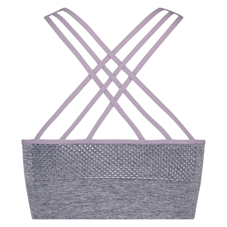 Soutien-gorge de sport HKMX Highneck Level 2 ombre, Bleu