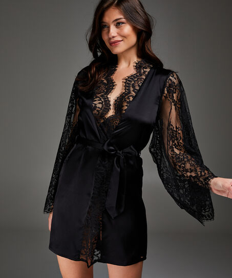 Kimono Seide, Schwarz