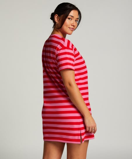 Nachthemd Rundhalsausschnitt, Rose