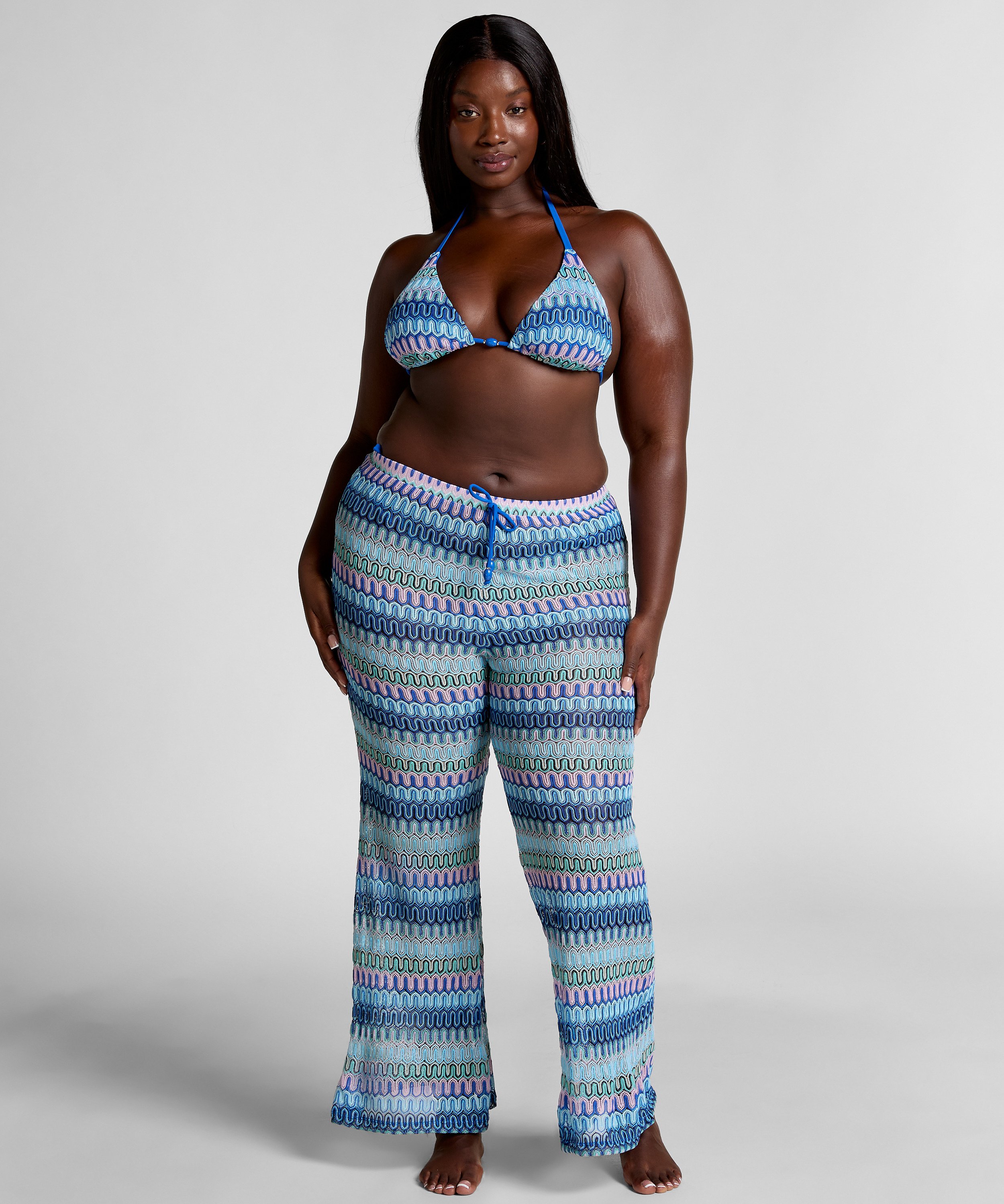Cali Crochet Hose, Blau, main