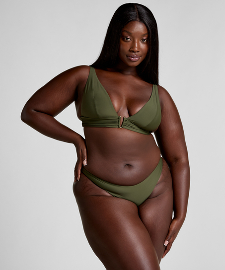 Haut de bikini triangle Luna, Vert
