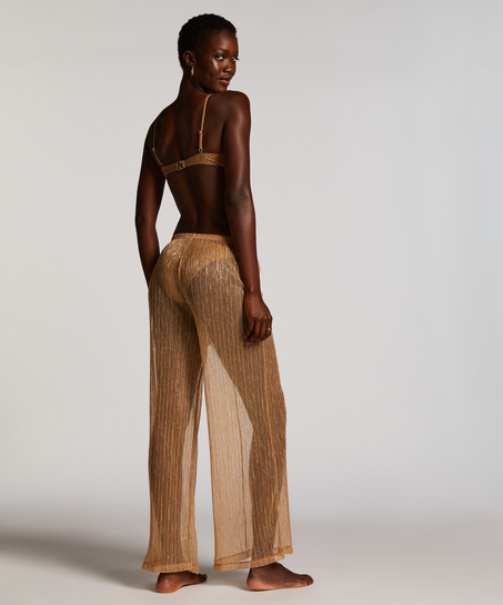 Schimmernde Strandhosen Goldie, Gelb