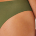 Slip brésilien invisible en coton, Vert