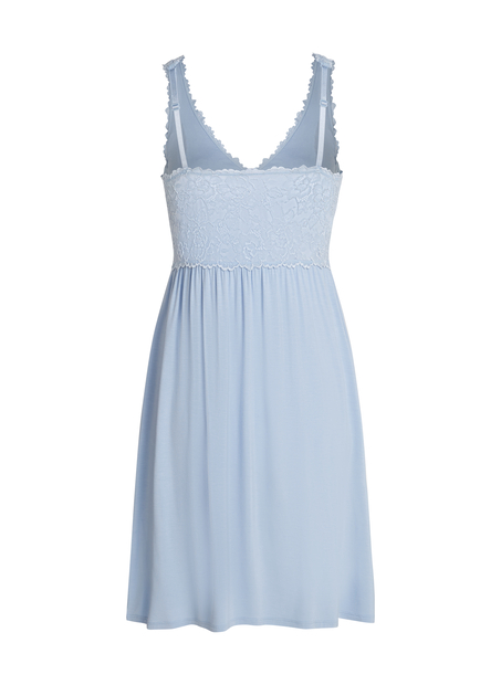 Slipdress Nora Lace, Blau