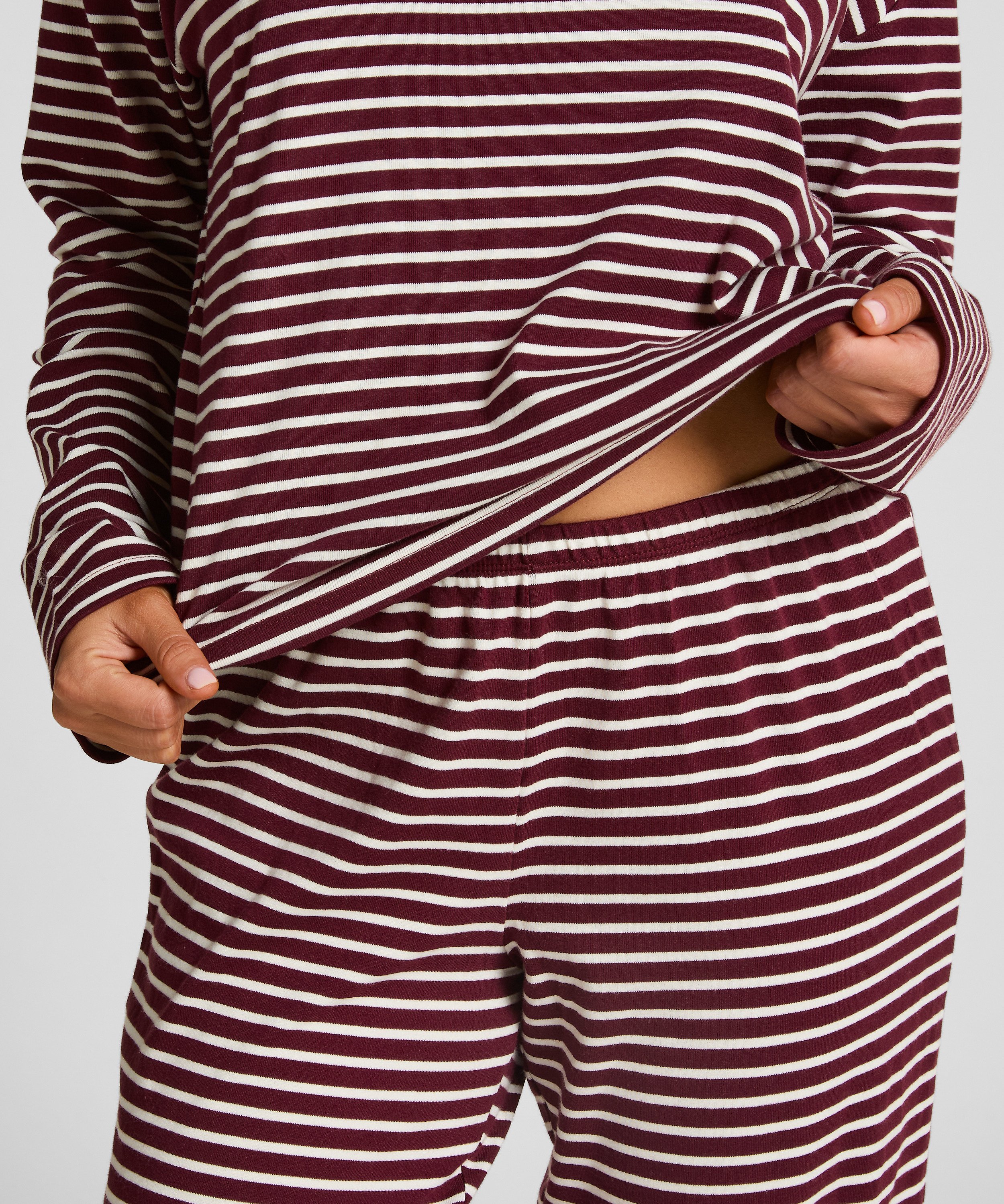 Pyjama en jersey de coton, Violet, main