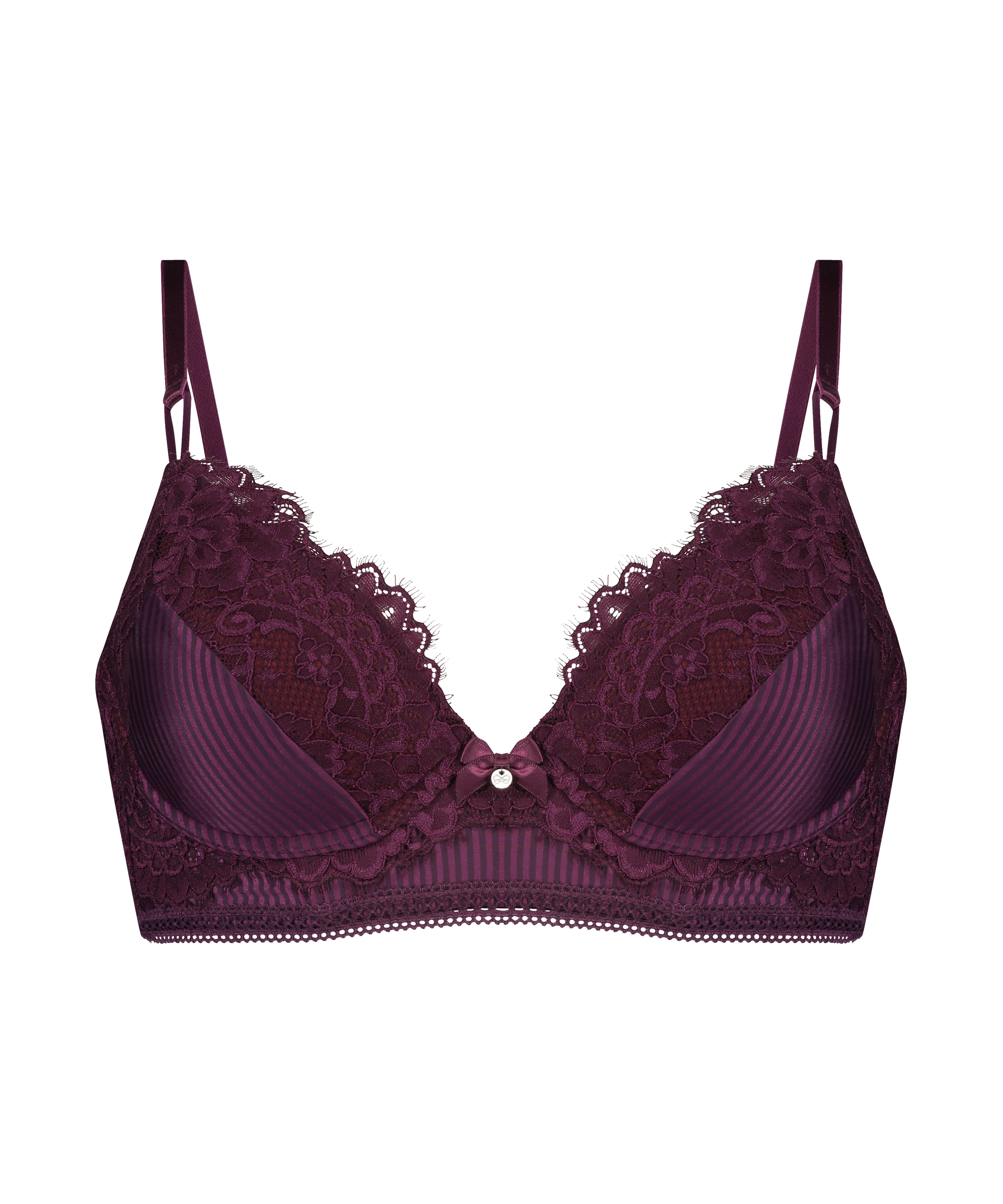 Soutien-gorge bustier &agrave; armatures pr&eacute;form&eacute; Lotte, Violet, main