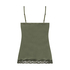 Camisole velours Dentelle, Vert
