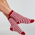 2 Paar Socken Cosy, Rot