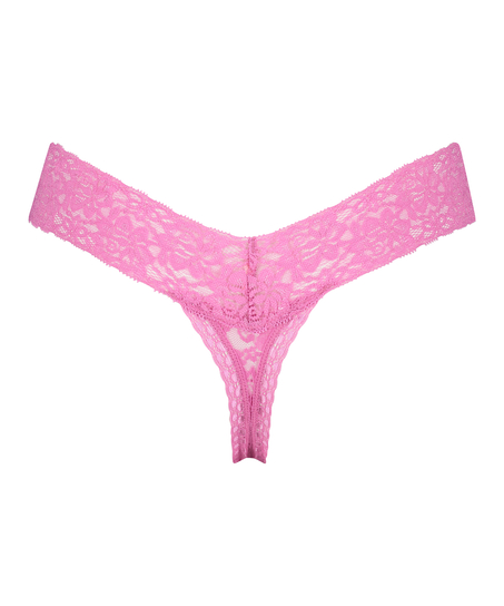String en V taille extra basse, Rose