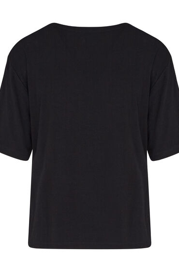 Hunkemöller Pyjama Top Jersey Essential Black