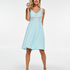 Slipdress Modal Lace mit Spitze, Blau
