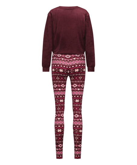 Pyjama avec sac, Rouge