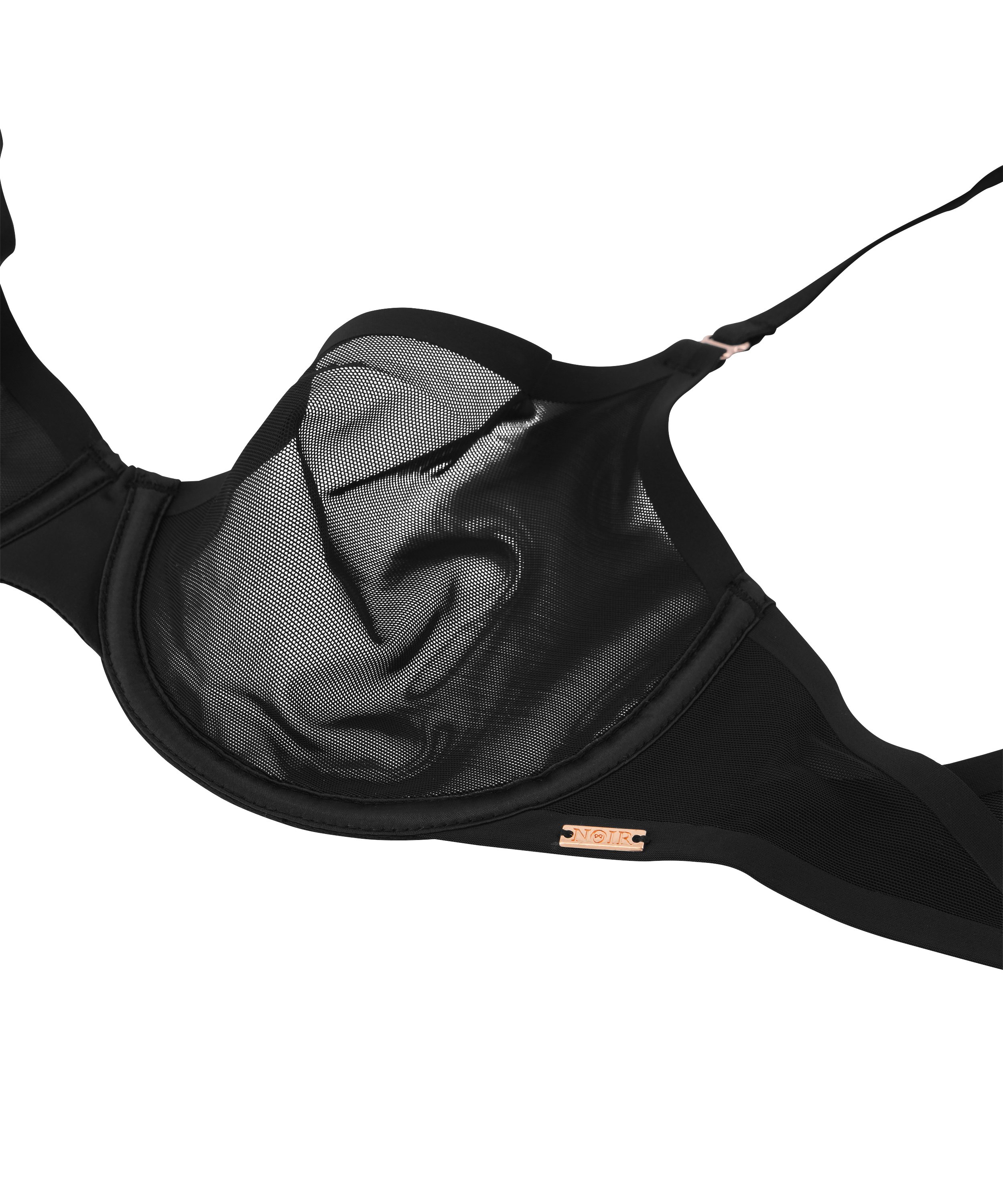 Unwattierter Bügel-BH Essential, Schwarz, main