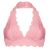 Bralette Halter Lace, Rose