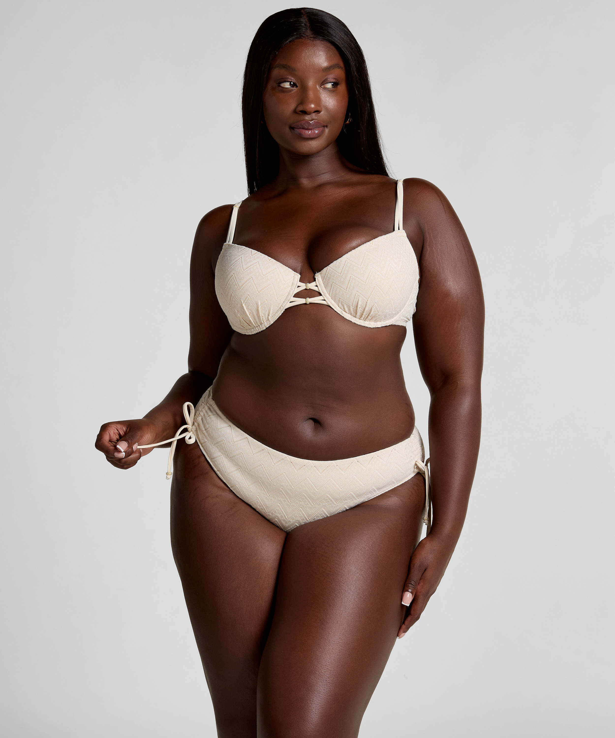 Bikinihöschen Crochet, Weiß, main