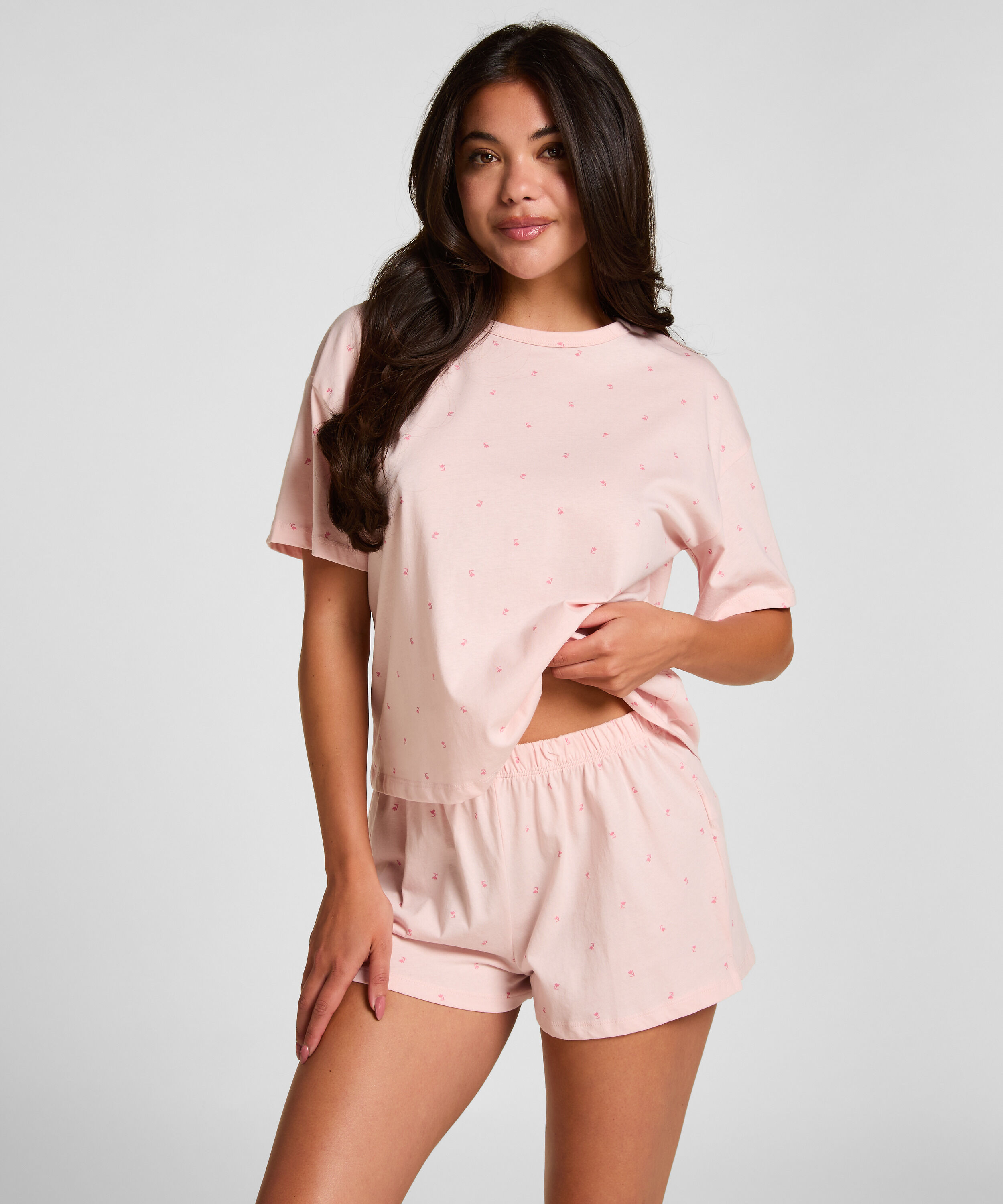 Pyjama set de coton, Rose
