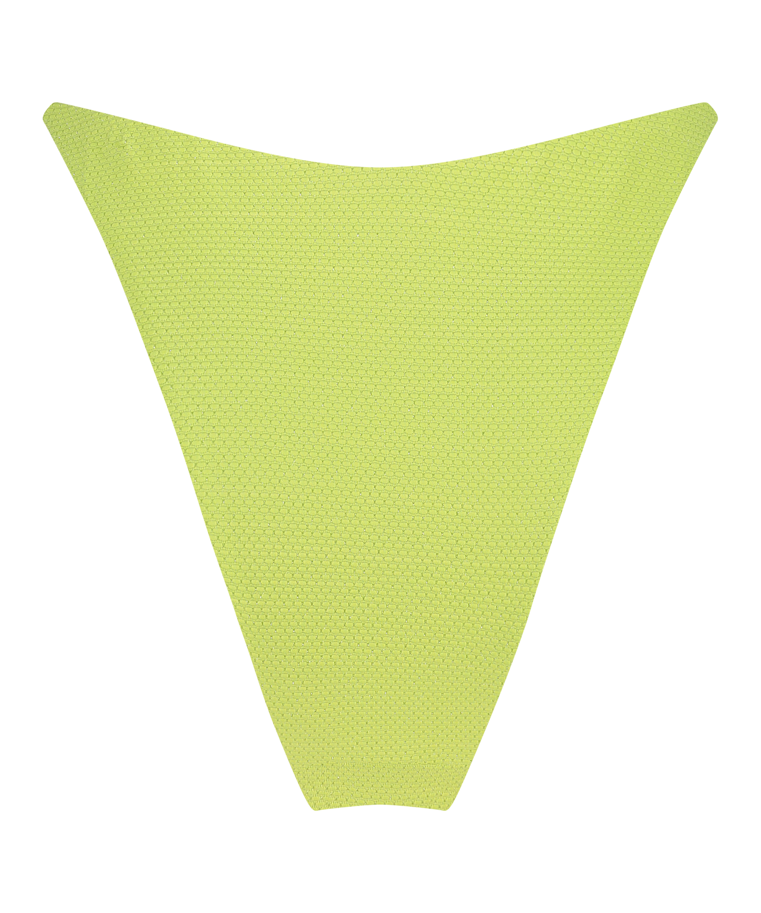 Bas de bikini en lurex jambes hautes Fiji, Vert, main