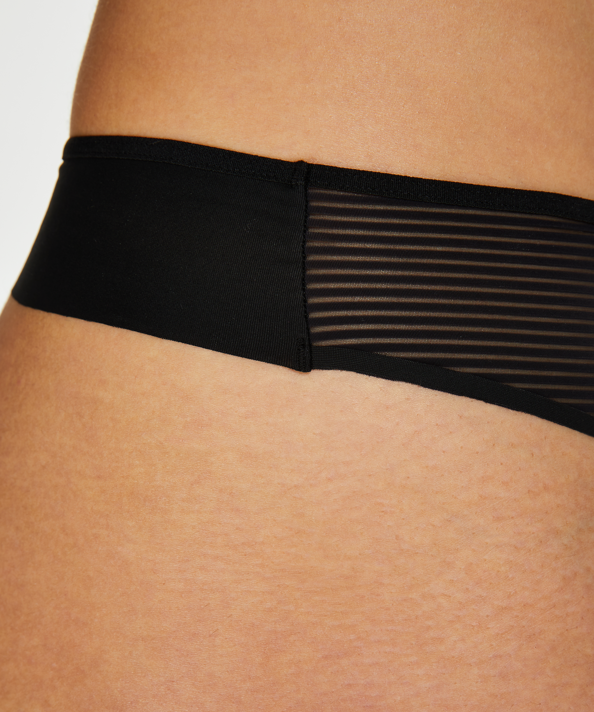 Invisible String Stripe Mesh, Schwarz, main