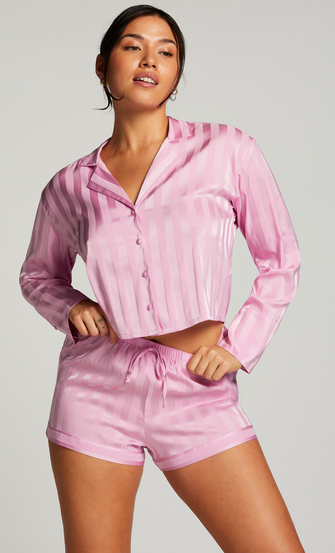 Short de pijama Satin, Rose