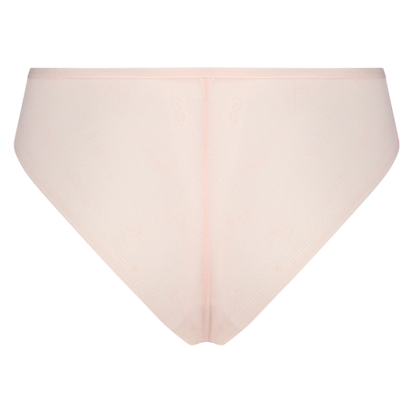 Slip br&eacute;silien invisible avec marque, Rose