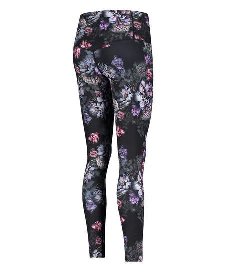 Legging de sport taille haute HKMX Flower, Noir
