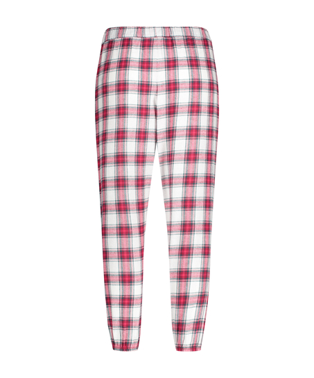 Petite Pyjamahose Twill Check, Rot