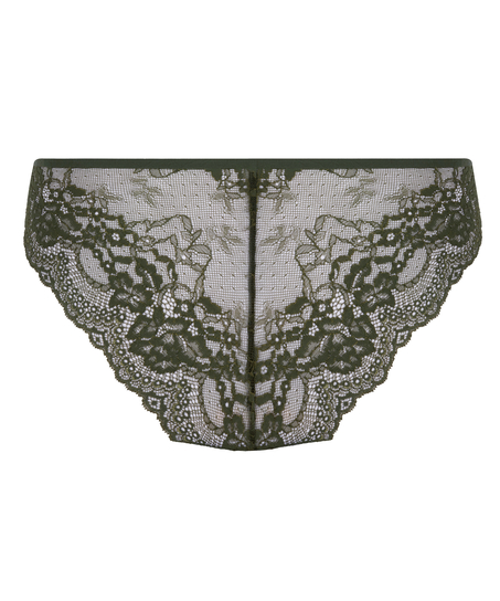 Slip brésilien Invisible Lace Back, Vert