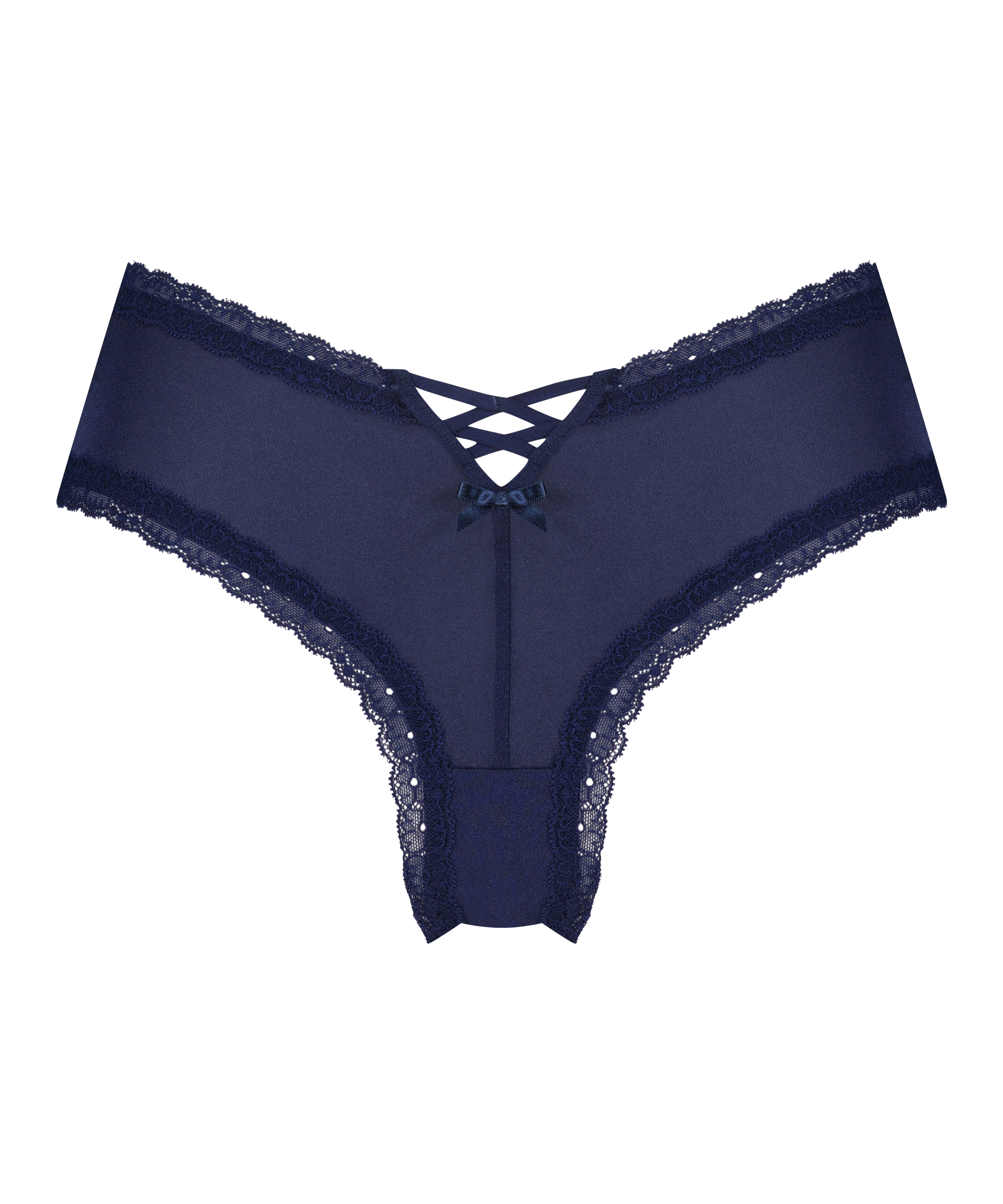 Slip br&eacute;silien en forme de V Vixen, Bleu, main