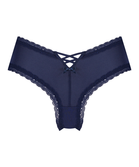 Slip br&eacute;silien en forme de V Vixen, Bleu