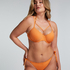 Bikini Slip Cheeky Tanga Scallop Lurex, Orange