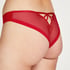 Slip brésilien résille invisible, Rouge