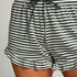 Shorts Velours Ruffle, grün