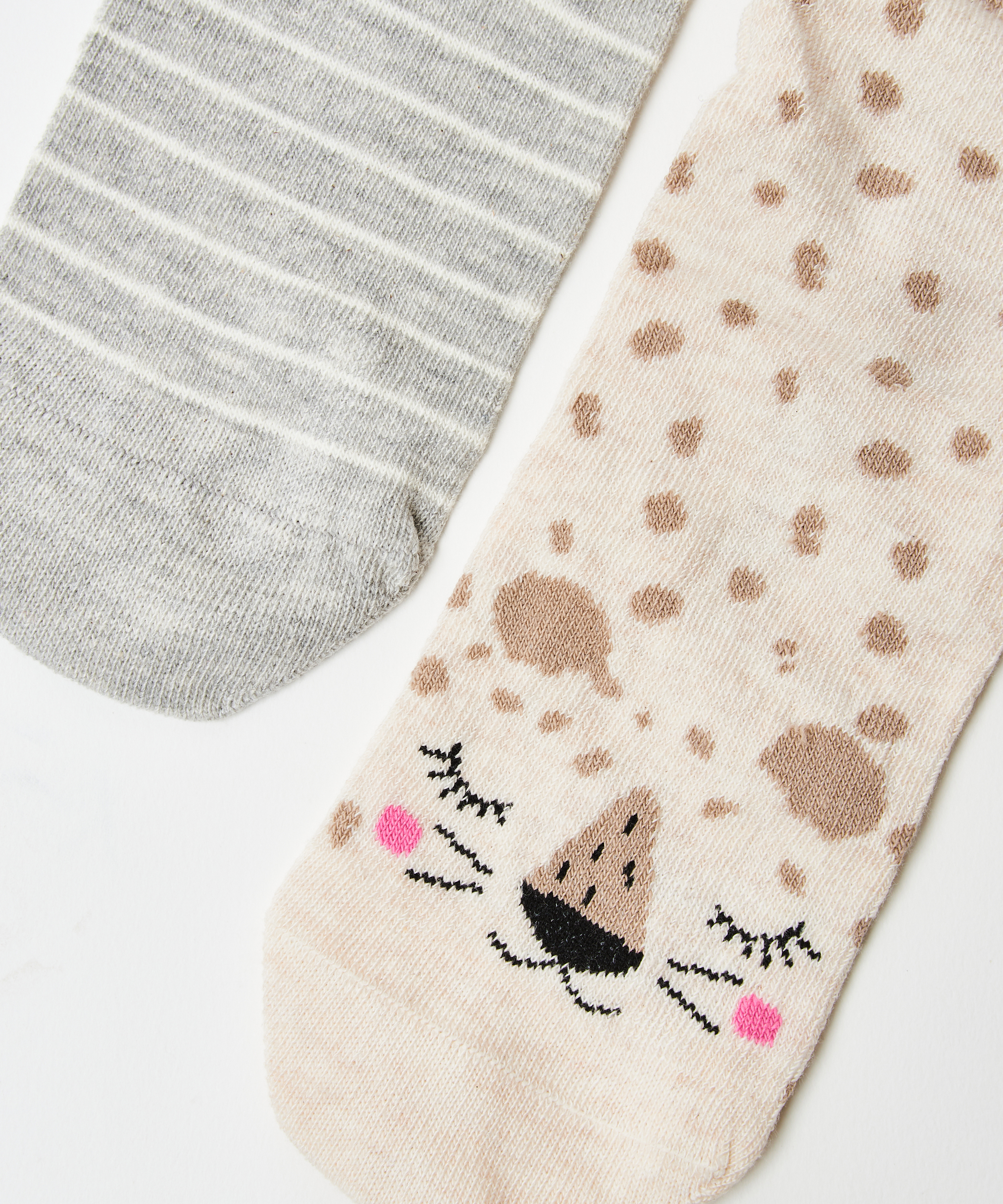 2 Paires de Chaussettes, Blanc, main