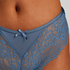 Slip brésilien jambes hautes Dora, Bleu