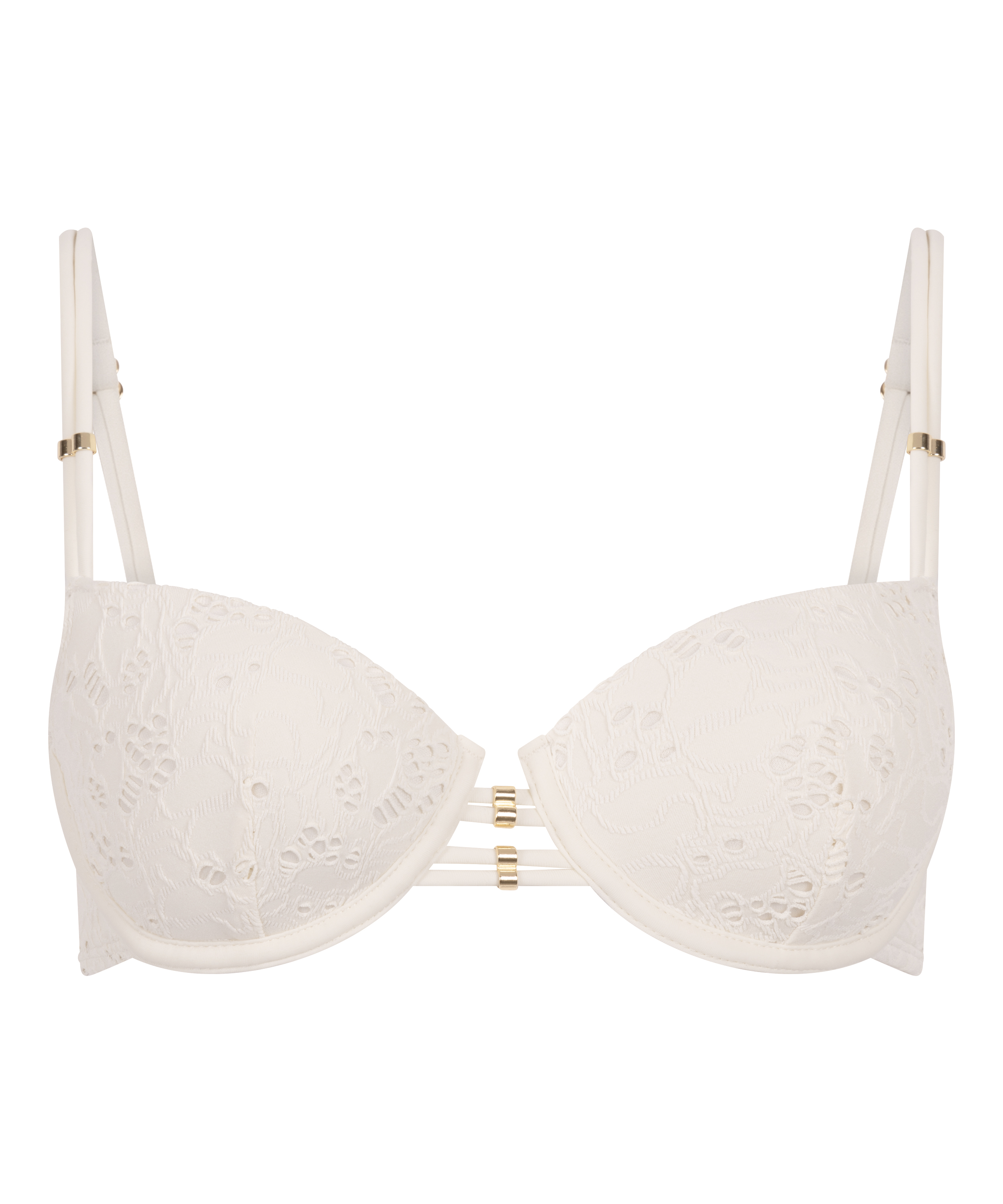 Crochet Bikini Top, Blanc, main