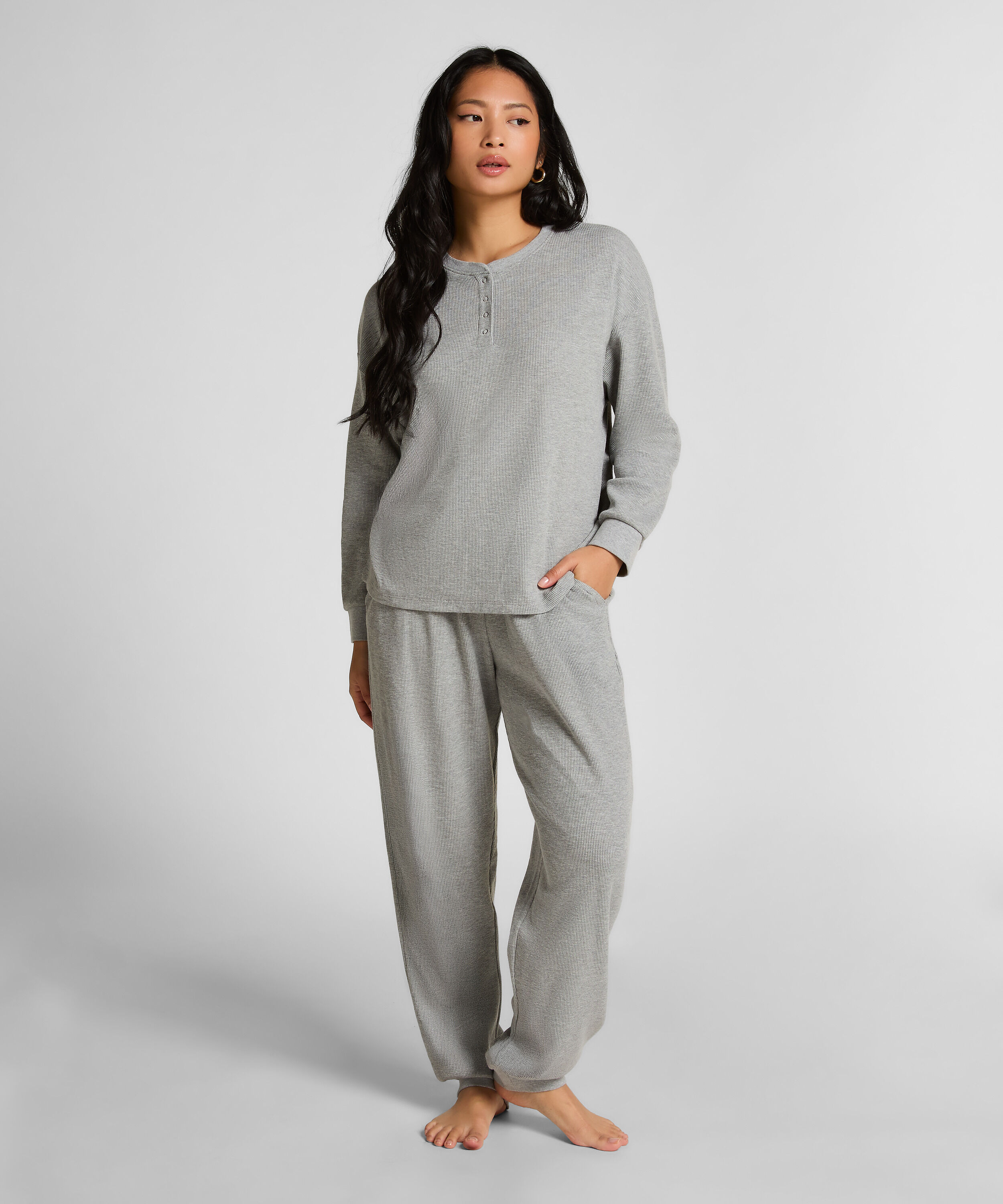 Haut gaufre Henley