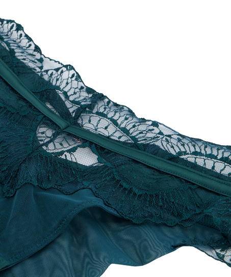 Slip br&eacute;silien taille haute Christine, Vert