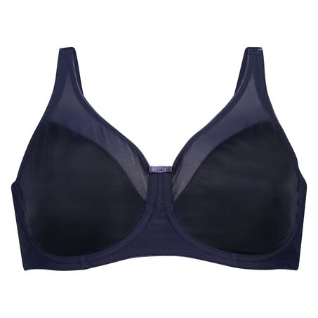 Soutien-gorge &agrave; armatures non-pr&eacute;form&eacute; minimiseur Nina, Bleu
