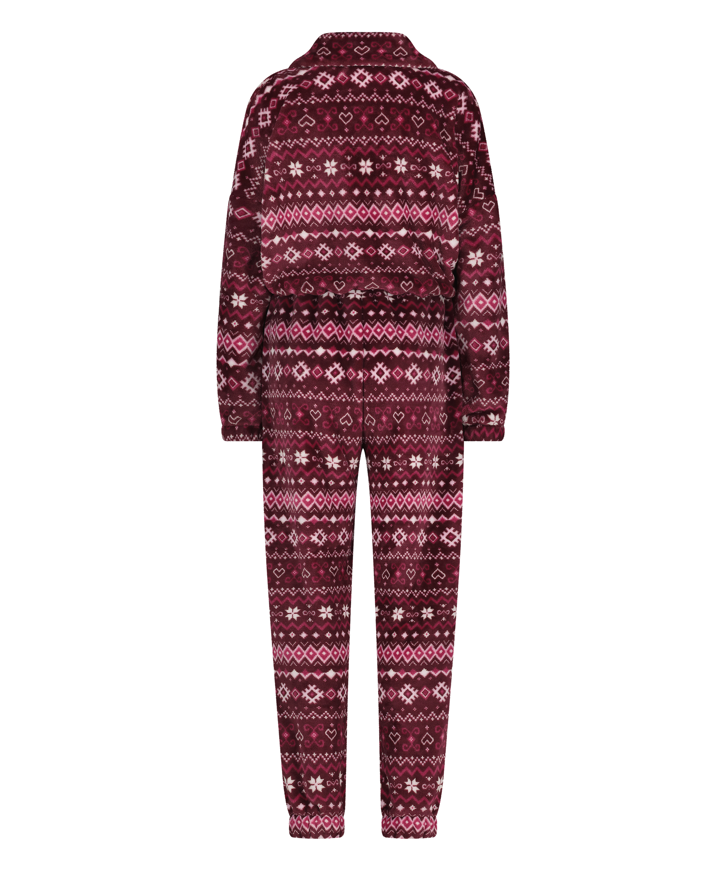 Onesie aus Fleece, Rot, main
