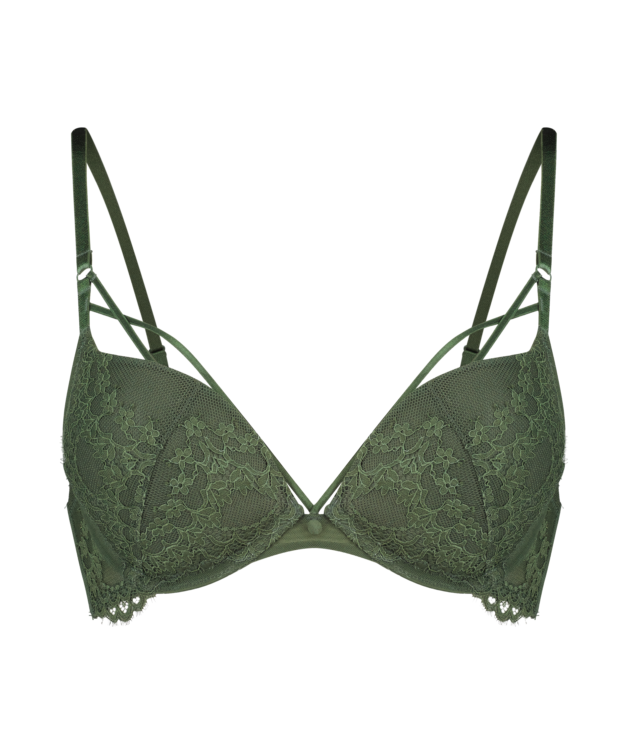 Soutien-gorge à armatures maximiseur préformé Daisy, Vert, main