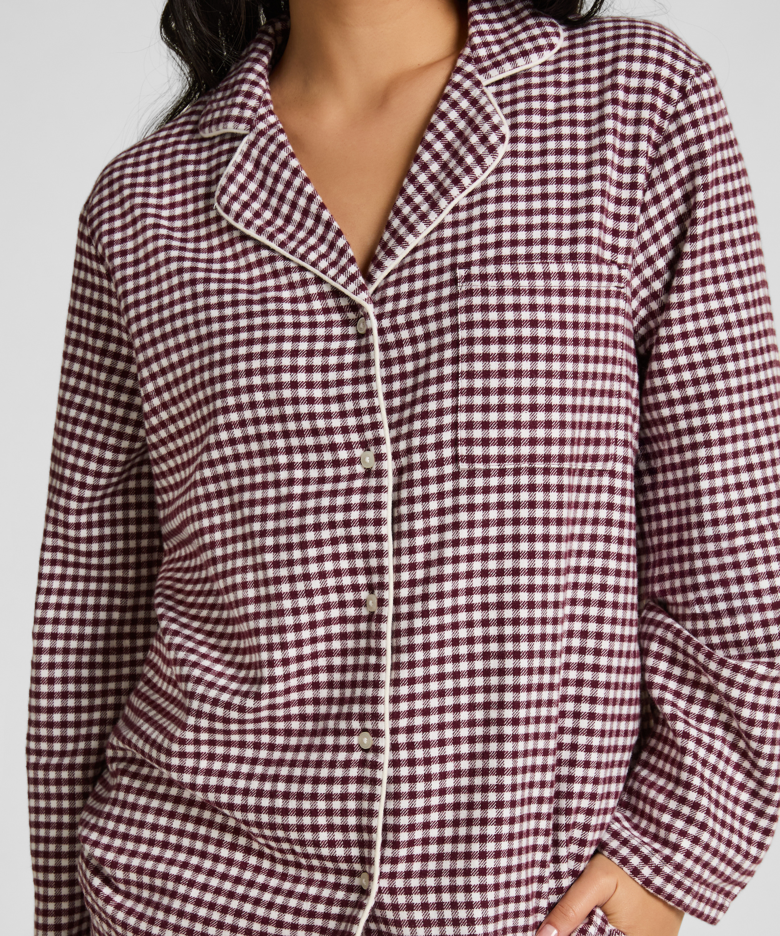 Pyjamatop Flanel Essentials, Lila, main