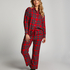 Pyjamahose aus Flanell, Rot