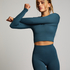 HKMX Sport cropped top Seamless, Grün