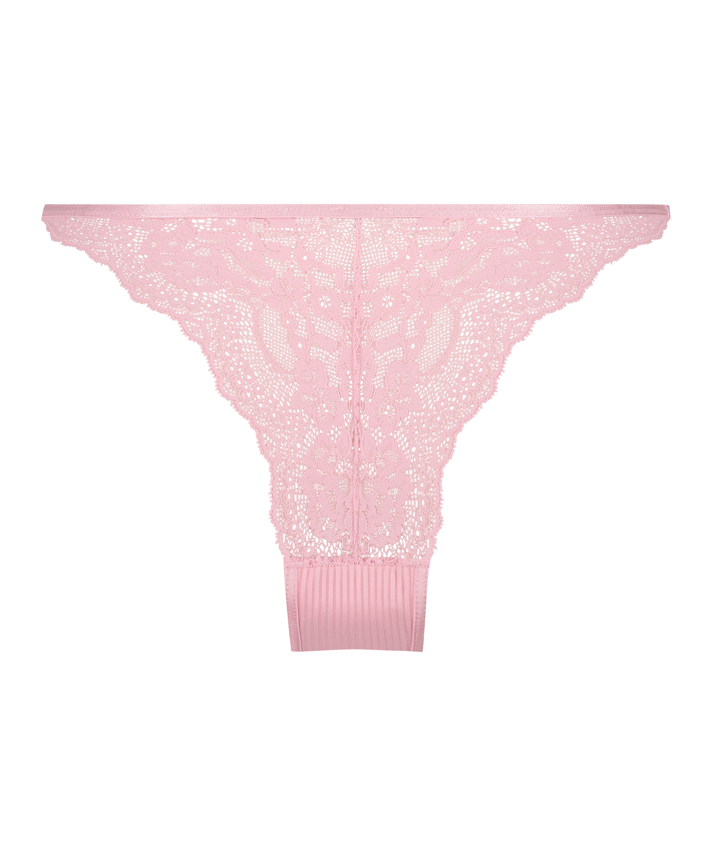 Slip brésilien jambes hautes Kaiden, Rose, main