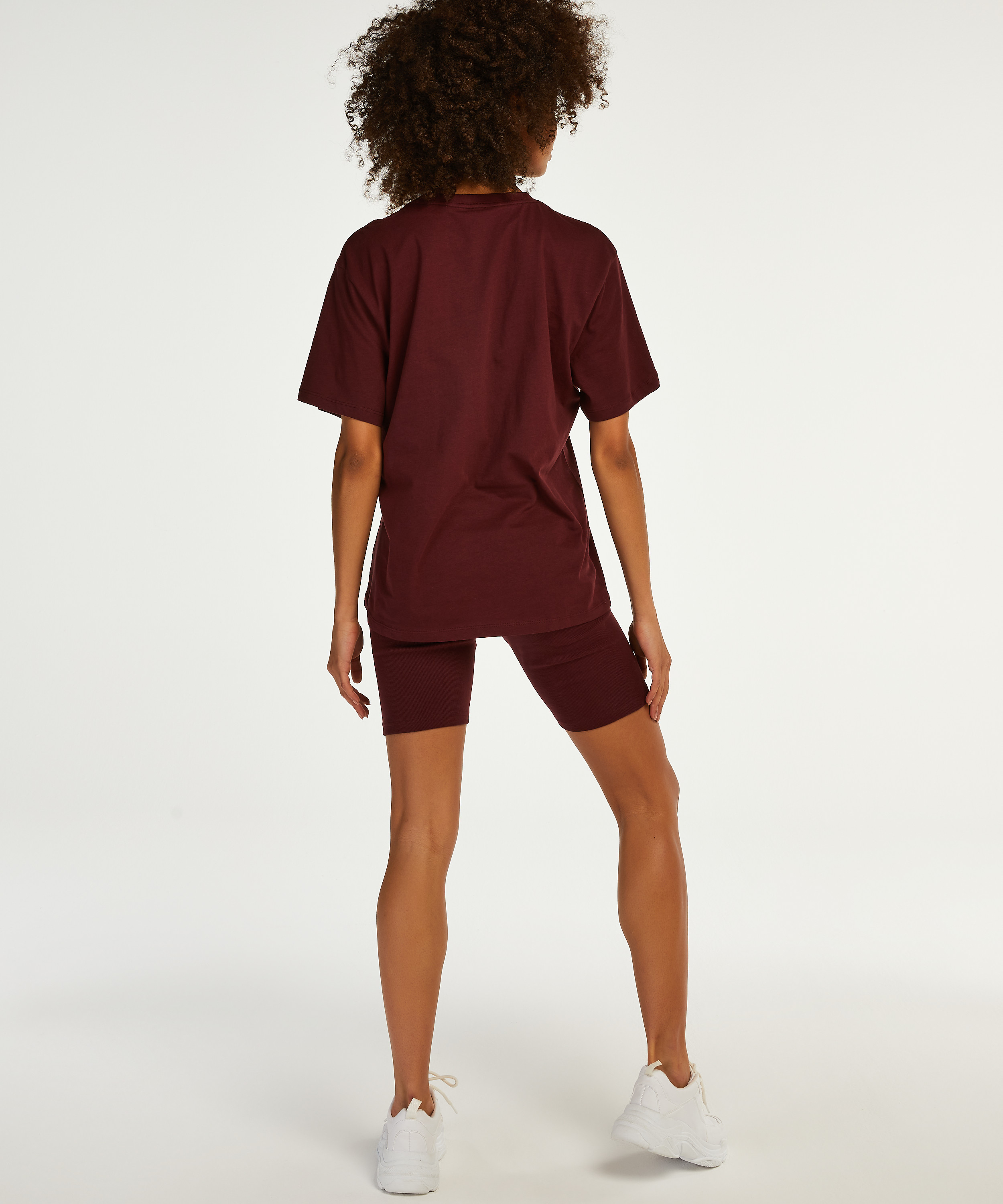 Pyjama court Biker, Rouge, main