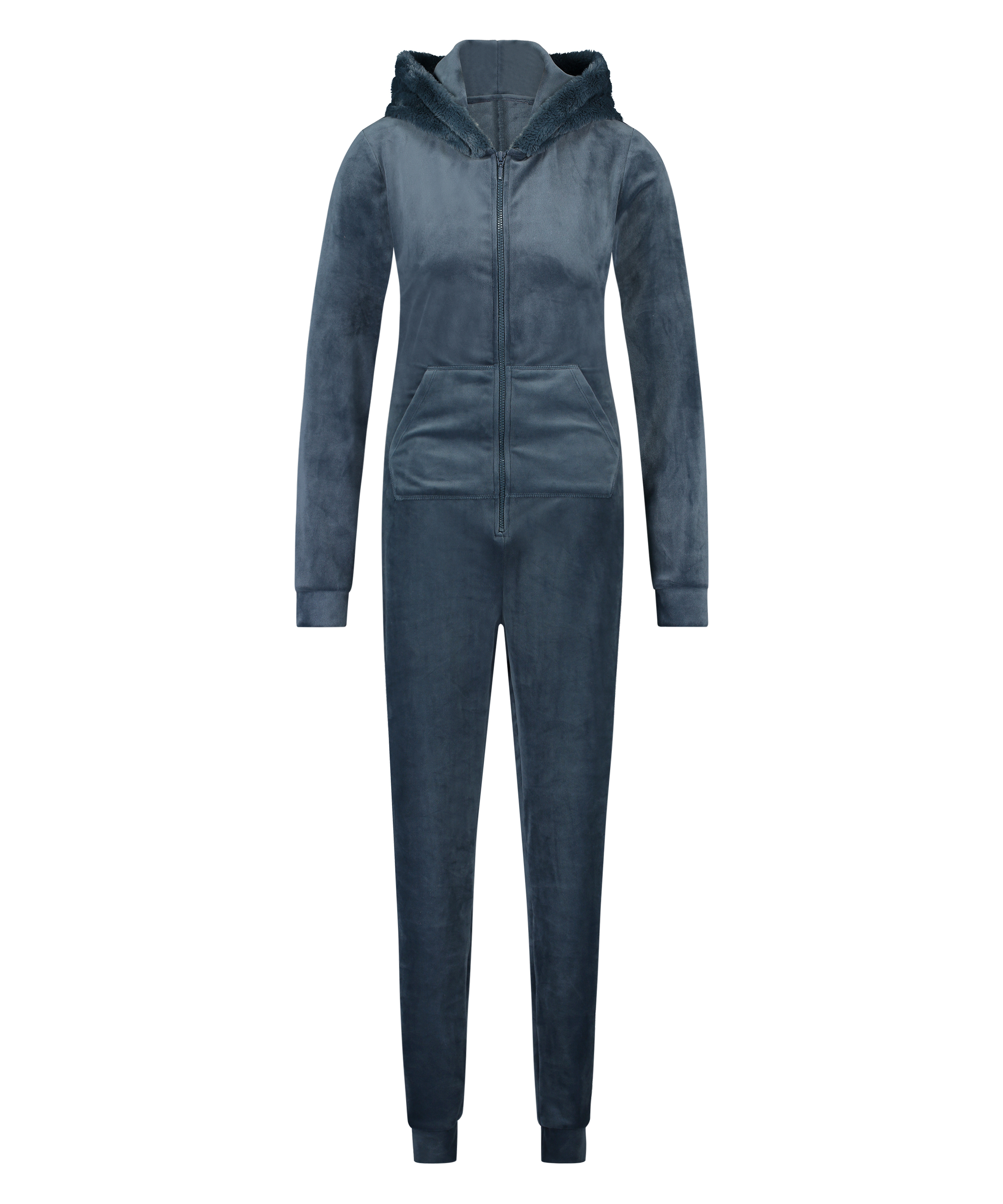 Onesie Velours, Blau, main