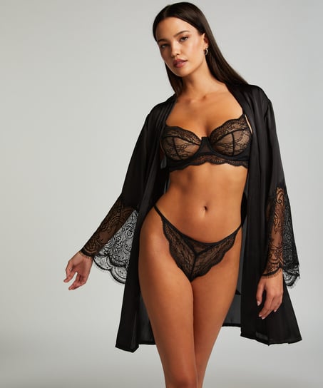 Kimono Satin, Noir