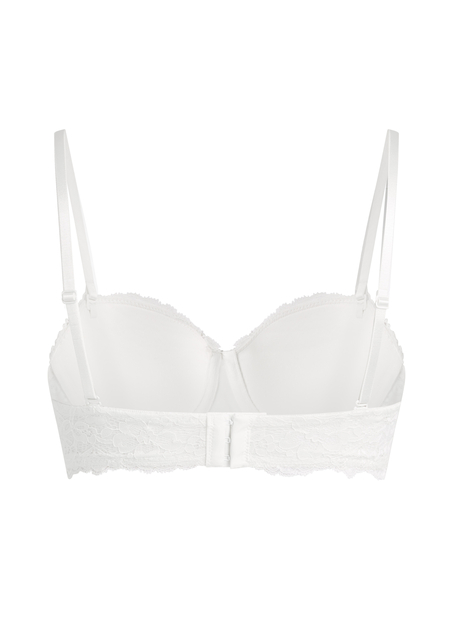 Soutien-gorge à armatures préformé Marine, Blanc