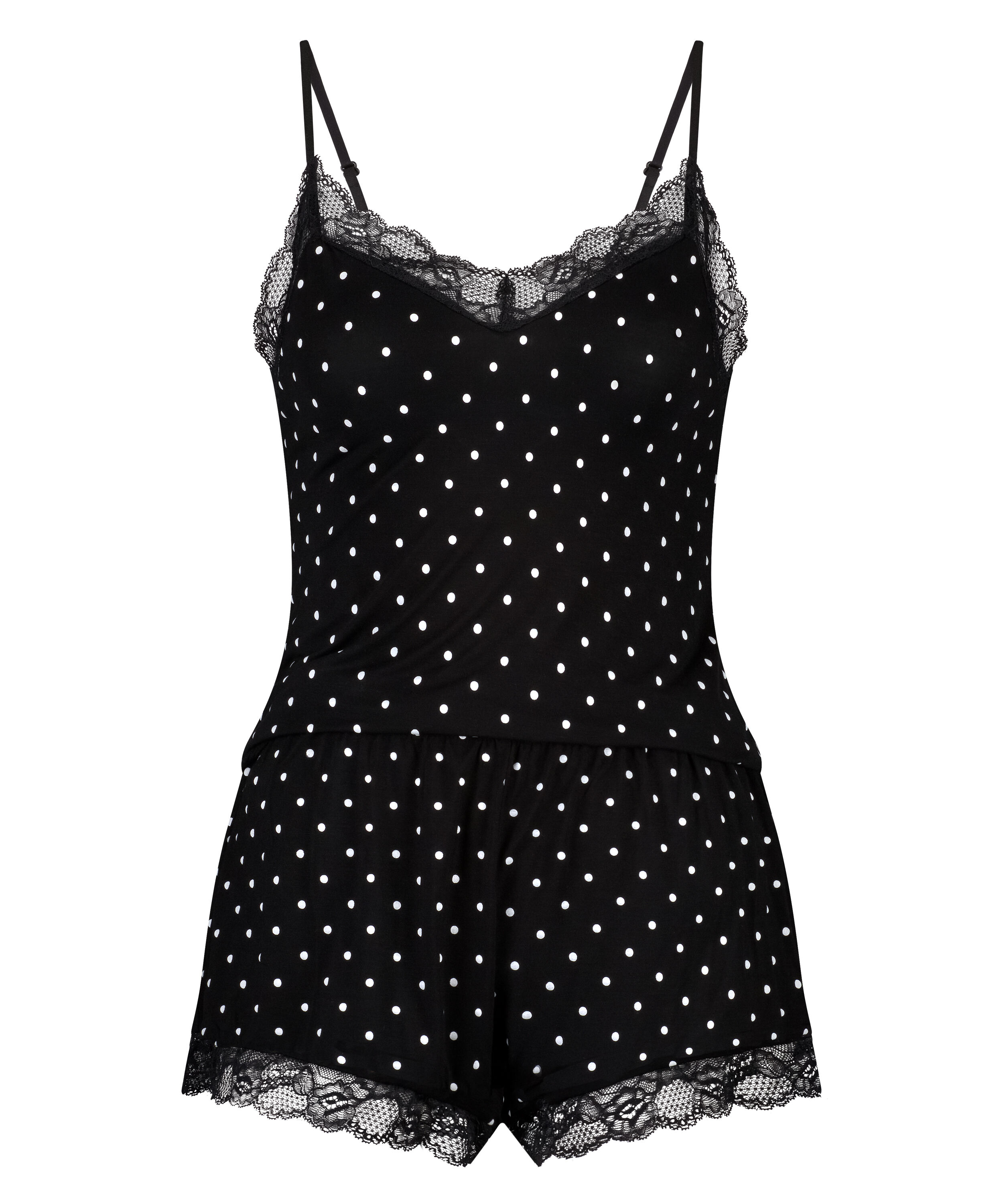 Ensemble de pyjama court Cami, Noir