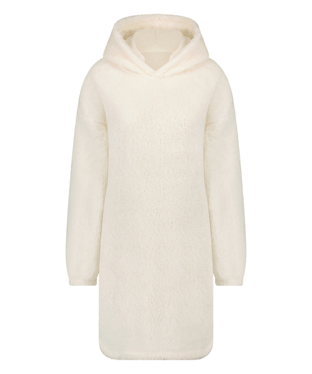 Robe polaire Snuggle Lounge, Blanc